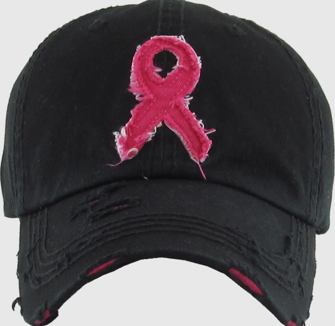 Breast Cancer Distressed Cap