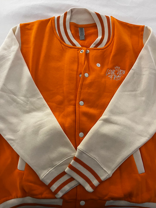 Orange Creamsicle Varsity Jacket