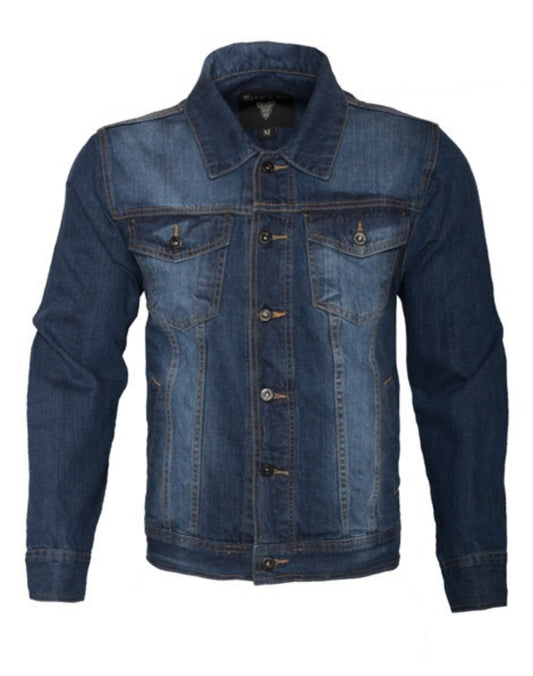 Men Distressed Denim Jacket